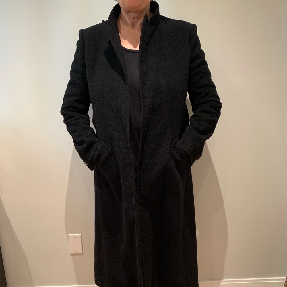 Black wool Chloe coat